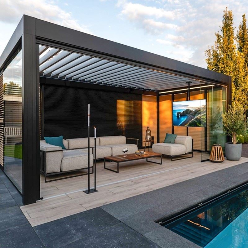 Aluminum Pergola With Louvered Roof best